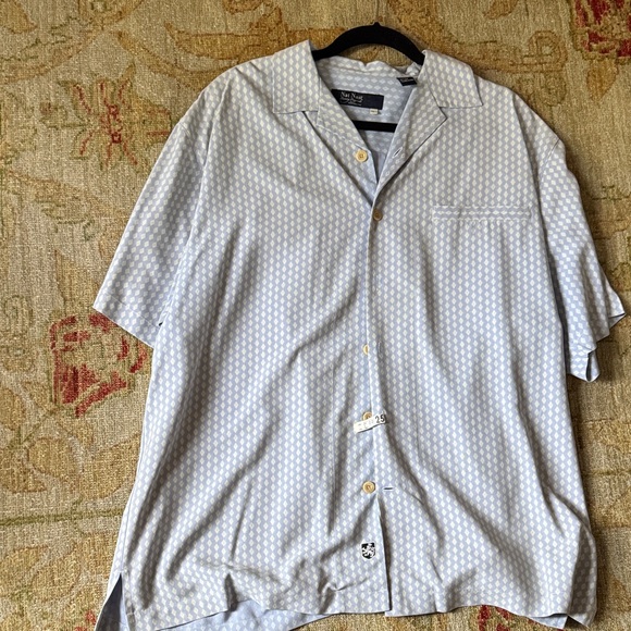 Nat Nast Other - NaMen's Light Blue Patterned Shirt